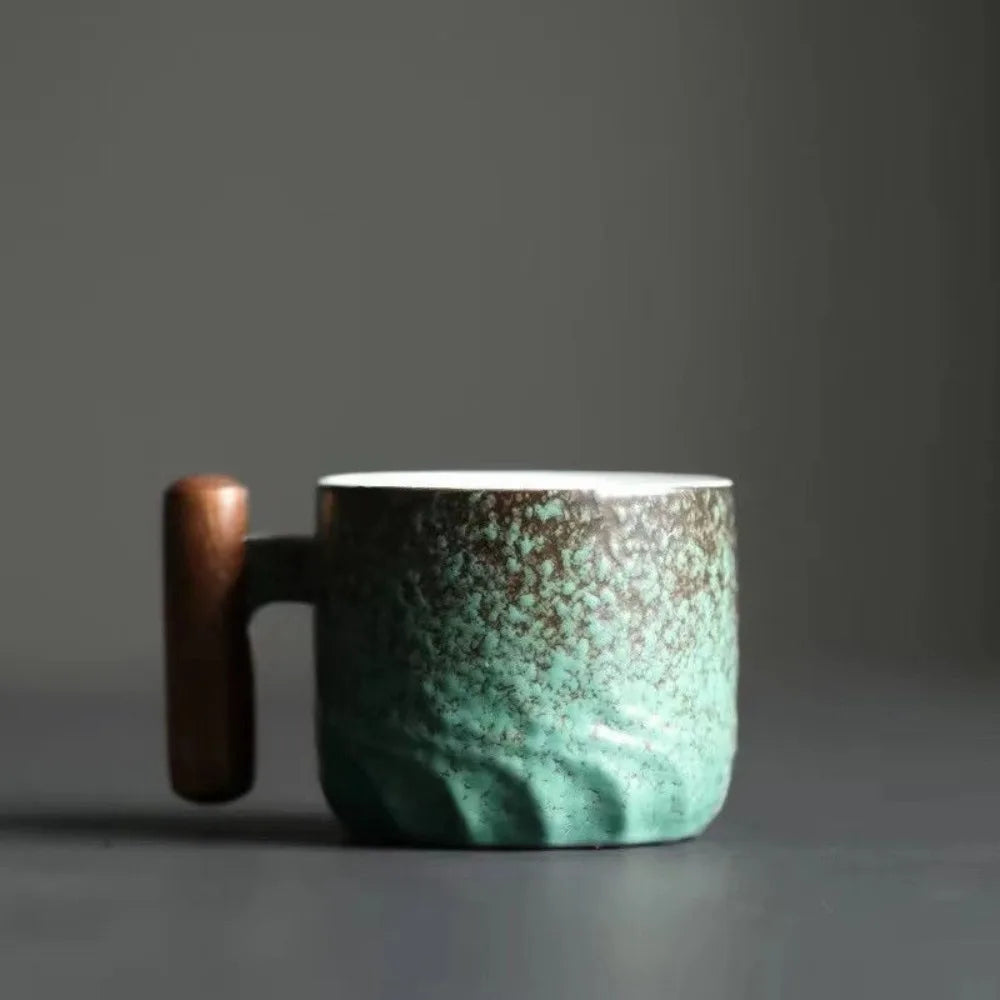 Ceramic Retro Coffee Cup Office Water Cup Filter Tea Mug Ceramic